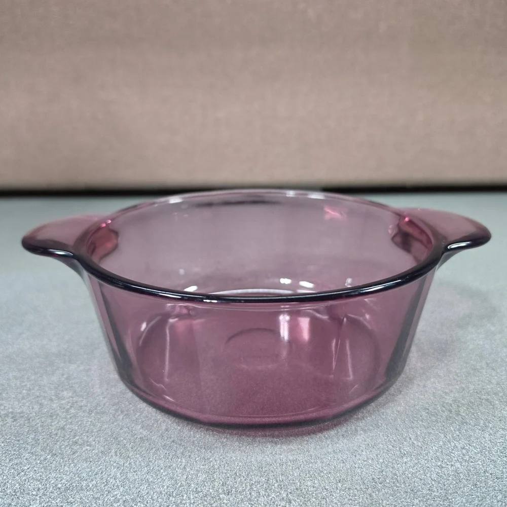 Corning Visions Casserole Dish 1.5L Cranberry Excellent Glass 1148